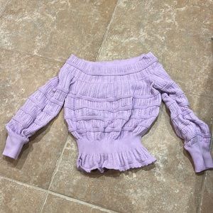 Lavender knit top